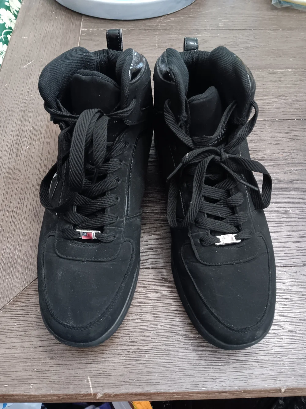 U.S. Polo Assn. Men's Size 10.5 Black High-Top Lace-Up Sneakers